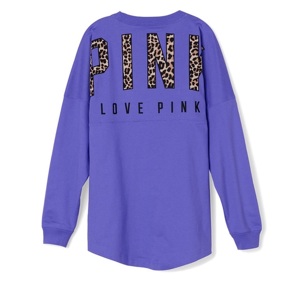PINK Victoria's Secret Tops - Pink Victoria secret cheetah long sleeve crew